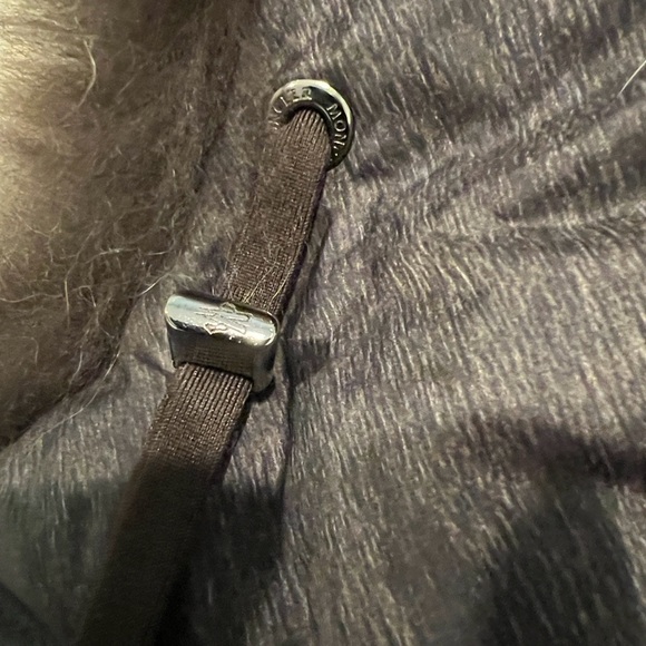 MONCLER GAMME ROUGE GIAMBATTISTA VALLI FUR HOODED CAPE 
One Size Fits Most - Picture 11 of 14